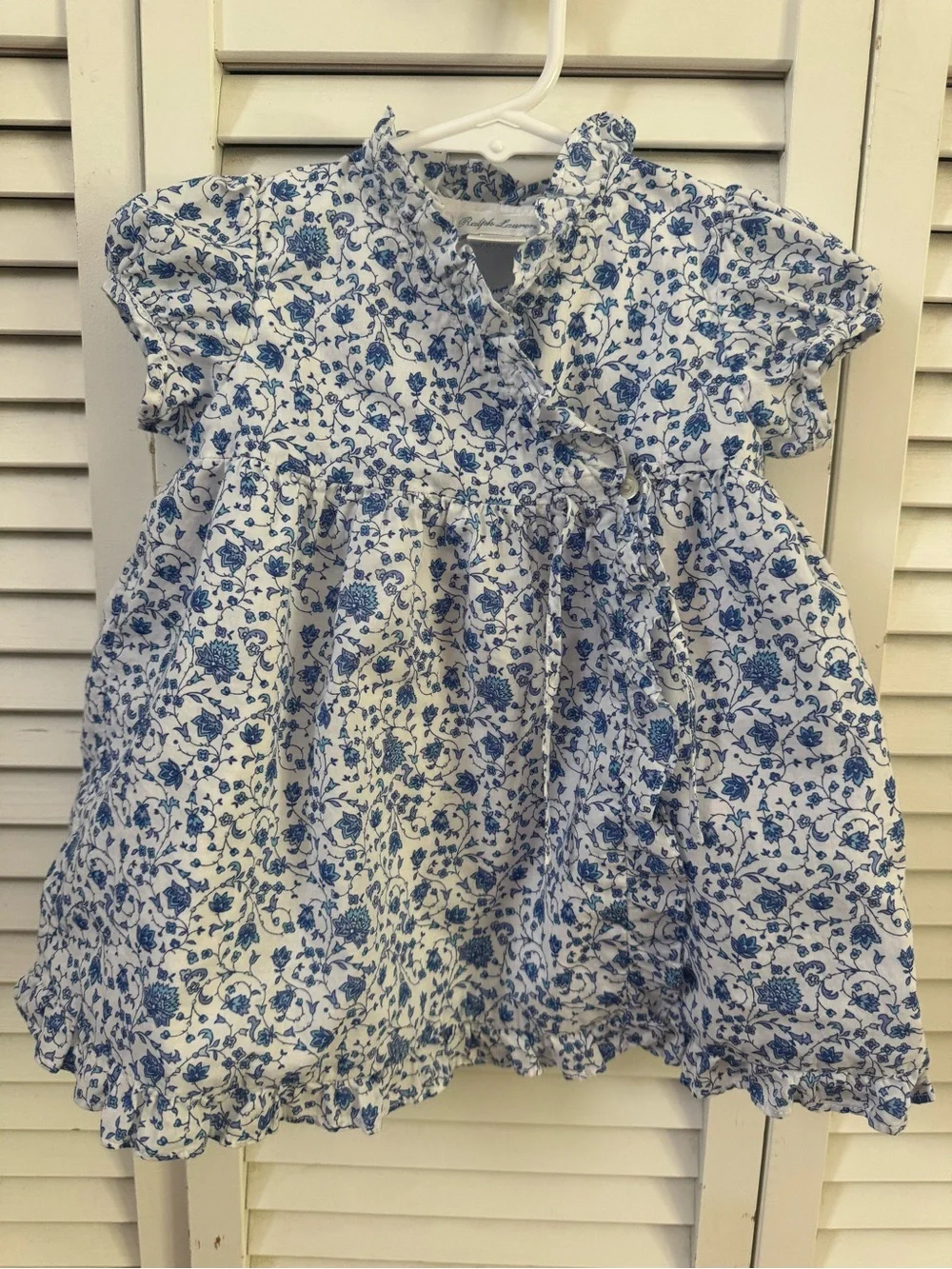 Ralph Lauren Baby Girls Floral Cotton Dress 9 month